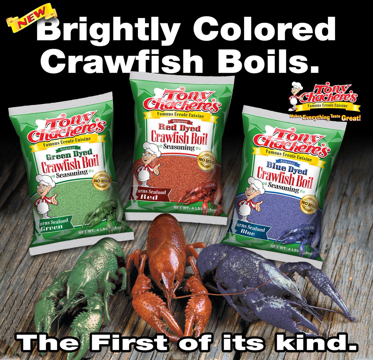 BecksCajunCafe's tweet photo. Want your Cajun to Match the Color of Your Mood?
April Fools'😀from Tony Chacheres! 💛🧡❤️💜
#aprilfoolsday @aprilfools2022 #philly #cajun #crawfish #openinphilly https://t.co/DQcQStMz2n