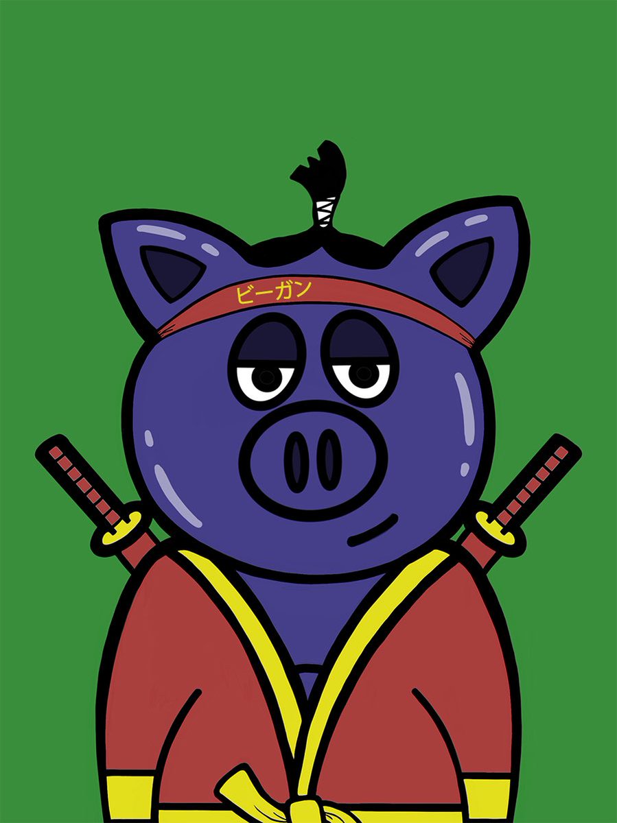 WeAnimals_art's tweet photo. Peggy the Pig #038 
#NFTCommunity #nftart #NFTartists https://t.co/jqJOArnTN4