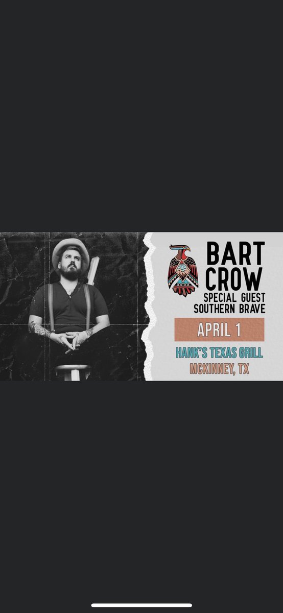 Hank’s tonight w/ <a href="/BartCrow/">Bart Crow</a> lfg.