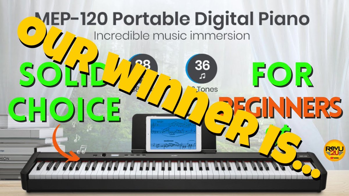 Revu2U's tweet photo. Our Winner of the Moukey MEP-120 Full-Size Electric Keyboard with Bag Is...

Watch Now: https://t.co/3aULXjXYhv

#Moukey #MEP-120 #FullSize #Electric #Keyboard #Bag #Portable #Piano  #Music #Lessons #Review #Giveaway #Revu2u https://t.co/KgjfdKzETS