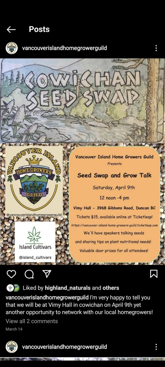 TempleGrower's tweet photo. This warms me to the cockles of my heart. Below the cockles even, the sub cockle area. 😍 AND, there is another #SeedSwap happening on Apr 9 in #Duncan.. if you're around, definitely check it out! 🌱
#GrowYourOwn #ShareYourOwn #Cannabis #Seeds https://t.co/dCH23MZnwH