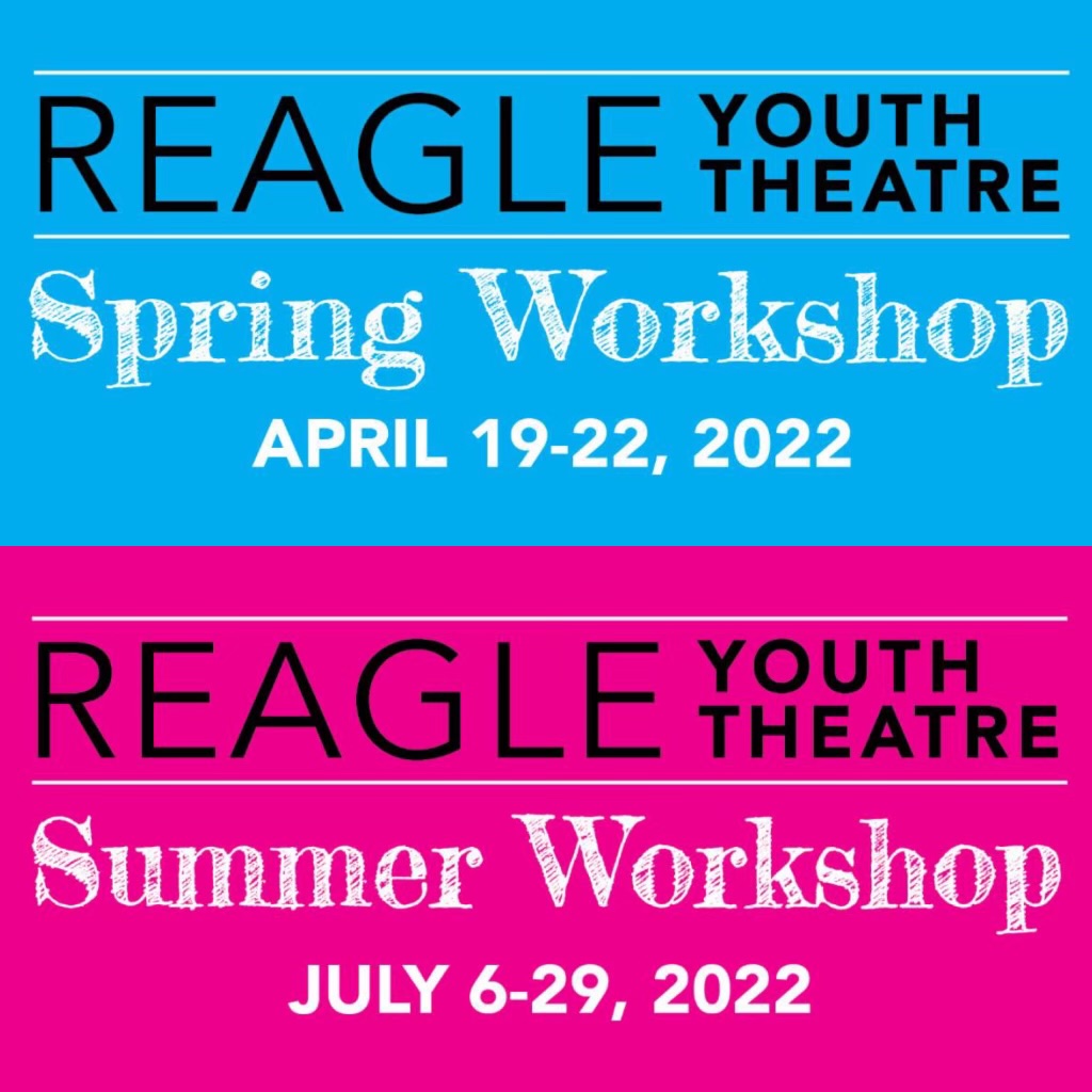 Reagle Youth Theatre is thrilled to announce its Spring and Summer Workshops! Students ages 8-16 will have the opportunity to participate in a variety of acting, dance, and music classes taught by a dedicated staff of theatre professionals. Sign up today: reaglemusictheatre.org/education