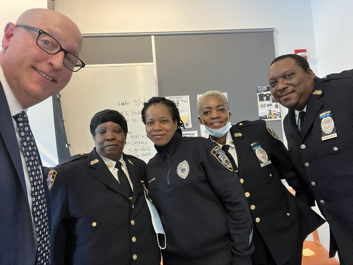 TheFinestFCU's tweet photo. It’s always an honor and privilege to meet and present to our MOS !!! Here with the class of new NYPD Traffic Recruits.  
#INTHEFINESTWETRUST https://t.co/49RIroNXib