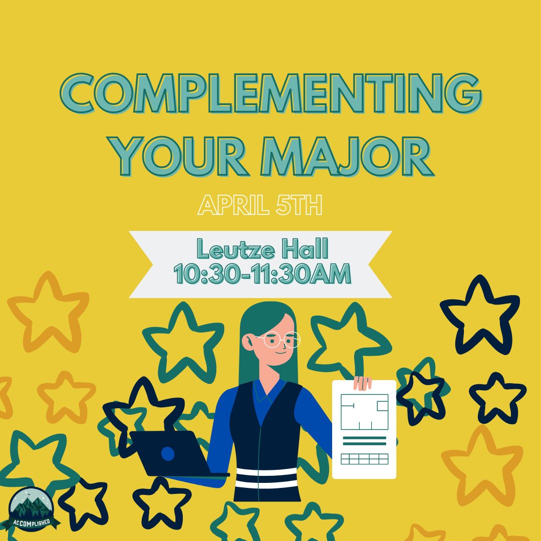 UNCWIMC's tweet photo. Our event "Complementing Your Major" will have leaders from various minors to help you accomplish your goals and find the perfect degree. This is on April 5th in the Leutze Hall Lobby from 10:30-11:30 AM! Join us for free donuts, coffee, and minor advice! #uncwcom #csw2022 https://t.co/dBYUgf4GbC