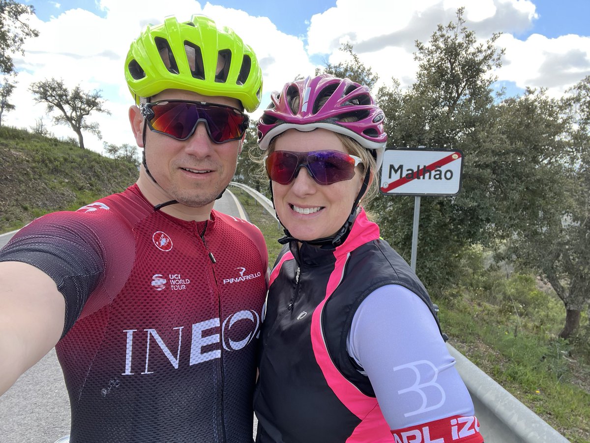 joannakloane's tweet photo. Biggest climb to date on a bike thanks to @safehands1groo for his patience #cycling #malhao #cyclinglife #hills #Portugal #holidays https://t.co/97s6Dc18Hl