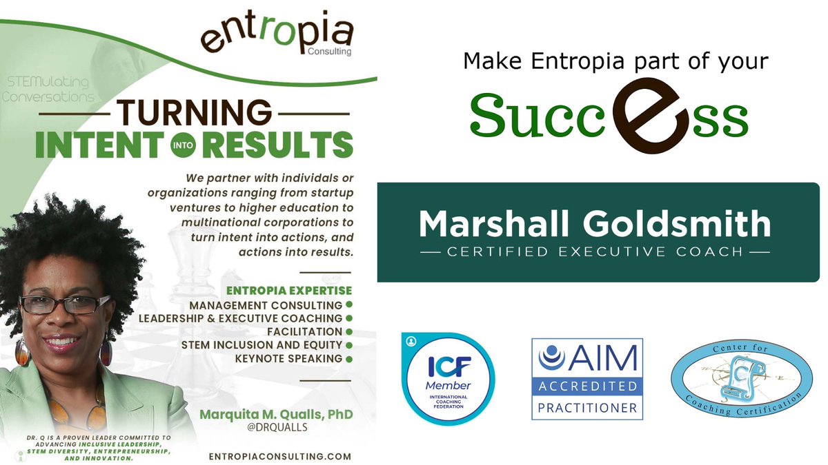 DrQualls's tweet photo. When people ask why I've been quiet lately, it's because I've been sharpening my tools and honing my craft!  How can Entropia help you turn your intent into results?  #leadership #executivecoaching #STEMdiversity #womeninSTEM #coaching #entrepreneurlife https://t.co/PnHh8yKNpd