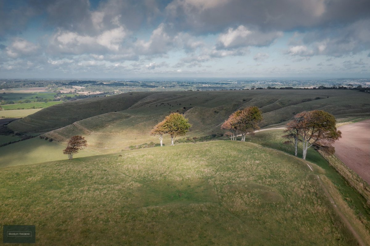 Oliver's Castle at Roundway Down, looking North towards Beacon Hill. HedleyThorne.com 
#wiltshire #roundwaydown #oliverscastle #devizes #wessex