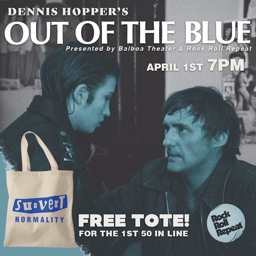 balboatheatresf's tweet photo. First 50 people to come to Out of the Blue will get a free SUBVERT NORMALITY tote!!! https://t.co/bnSdm9AHeq