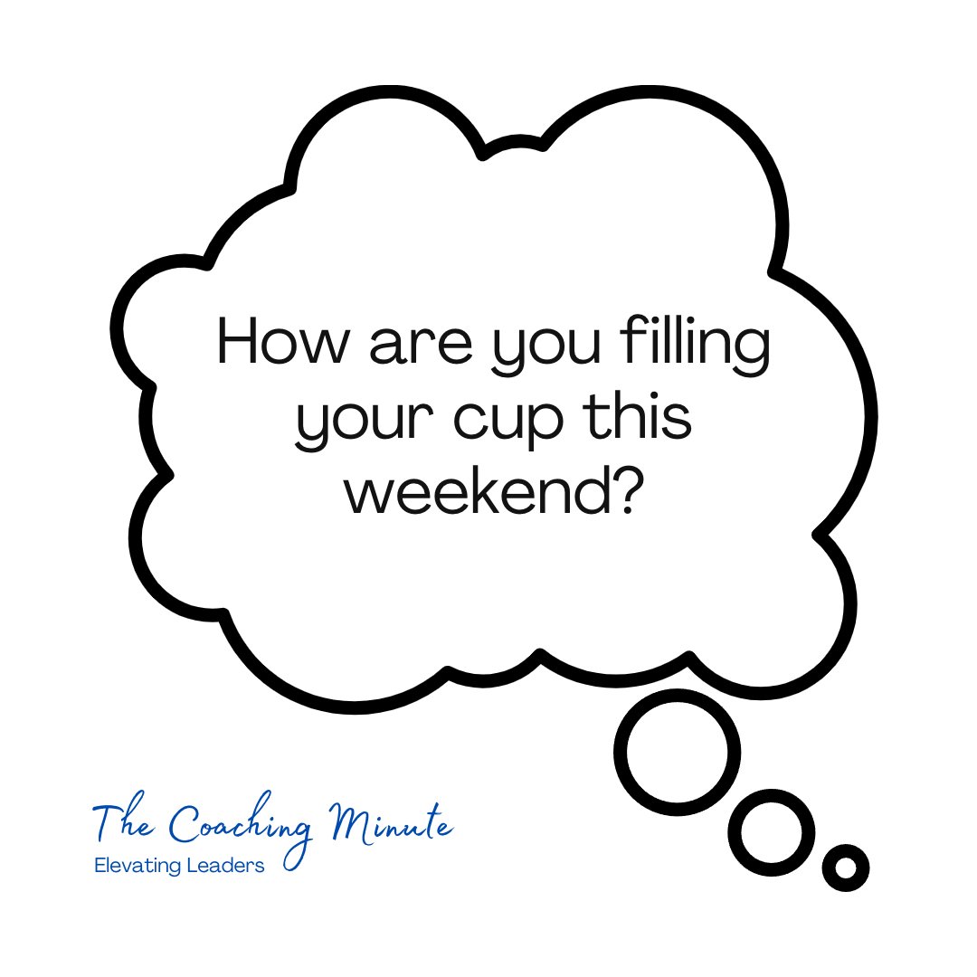 MarenWalseth's tweet photo. You cannot take it out of the bank if you don't put anything in!
Life pulls us in many ways, but you MUST be intentional on filling you cup.
#elevatingleaders #CoachingMin #CoachForCoaches https://t.co/LcXHeVlVJv