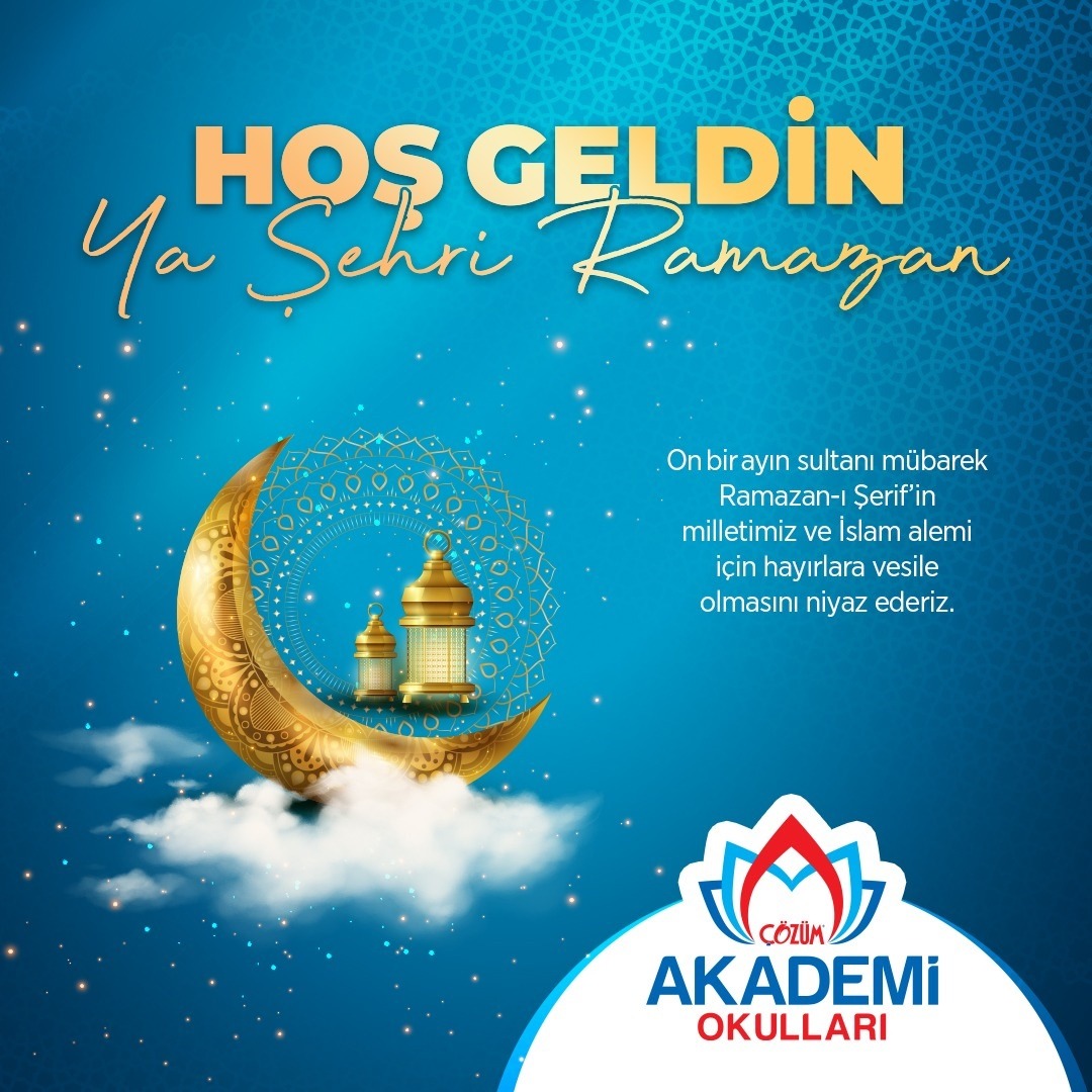 On bir ayın sultanı mübarek Ramazan-ı Şerif’in milletimiz ve İslam alemi için hayırlara vesile olmasını niyaz ederiz.

Hoş geldin ya şehri ramazan. 🌙 

#Gaziantep   #ÇözümAkademiOkulları
