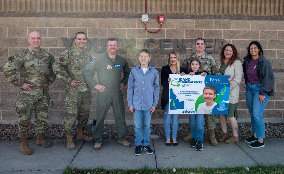 Ean Gauthier from our very own Youth Center has been named the Idaho Military Youth of the Year by Boys &amp; Girls Clubs of America!