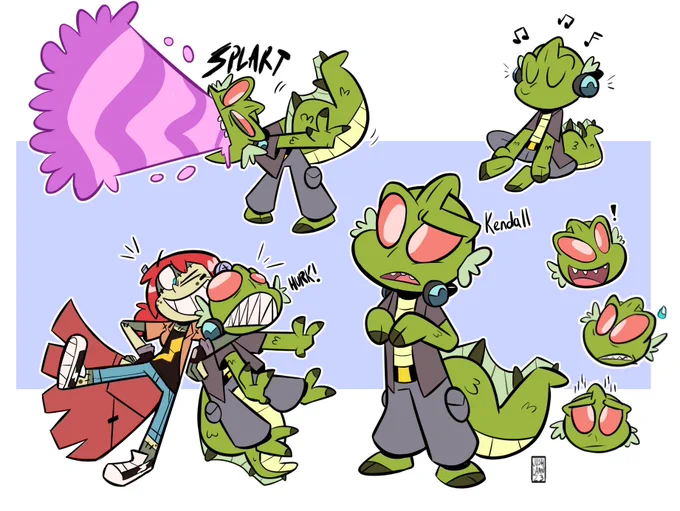 Been a while since I posted any OC stuff. Here's someone I never post - Kendall! He's an anxious little dude and Shelley's closest friend/lab partner 