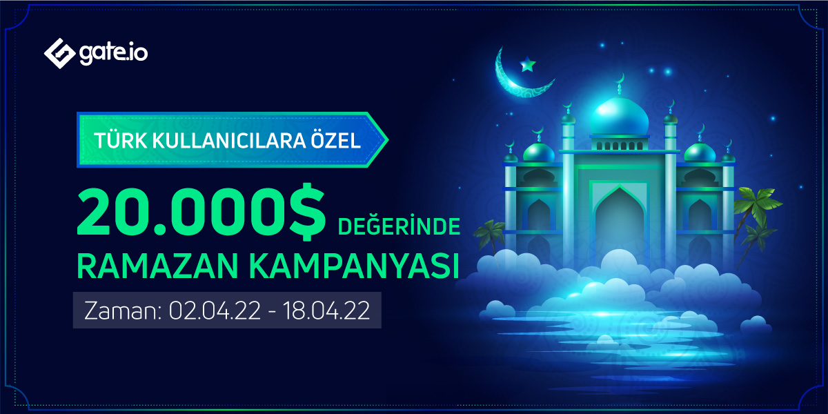 Gate_Turkce's tweet photo. 🌙https://t.co/pupQ7wXZ7C Türkiye olarak tüm Müslüman aleminin Ramazan-ı Şerif ayını kutlarız.

💰Bu mübarek ayı kutlamak adına Türk kullanıcılarımıza özel bir kampanya ile 20.000$ dağıtıyoruz.

👉Detaylar ve katılım formu: https://t.co/iD4sF5cimy

#Gateio #Ramazan https://t.co/k5GHTN9Vwf