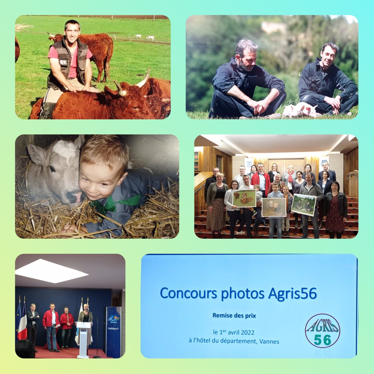 Concours photos avec Agri56 et remise des prix aux 3 lauréats au conseil départemental @Touzeoliv @Lolobatais