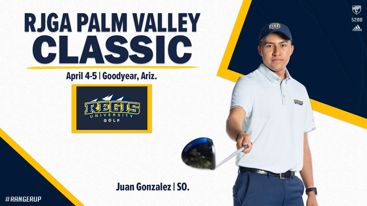 RegisRangers's tweet photo. MGOLF | Rangers return to the tee box today and tomorrow down in Arizona for the RJGA Palm Valley Classic! #RangerUp

🏌️‍♂️ 9:00 AM
📍 Goodyear, AZ.
⛳️ Palm Valley GC
📊 https://t.co/GE7sRkatot https://t.co/TvAFEIdyDc