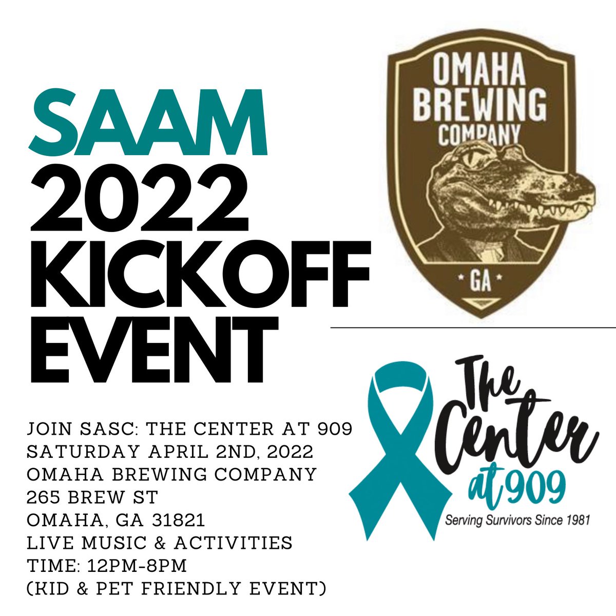 SASCenter's tweet photo. @omahabrewingcompany is fundraising for us ALL MONTH LONG in support of survivors and Sexual Assault Awareness Month!!!! Join us Saturday for some family and pet friendly fun, freebies and connection! And let’s show them some love all month long with to-go purchases!! 💙💙💙 https://t.co/OmFsfXVWKN