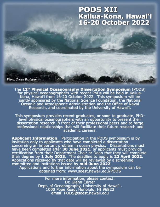 PODS 2022 is happening Oct 16-20 and applications are due April 22!