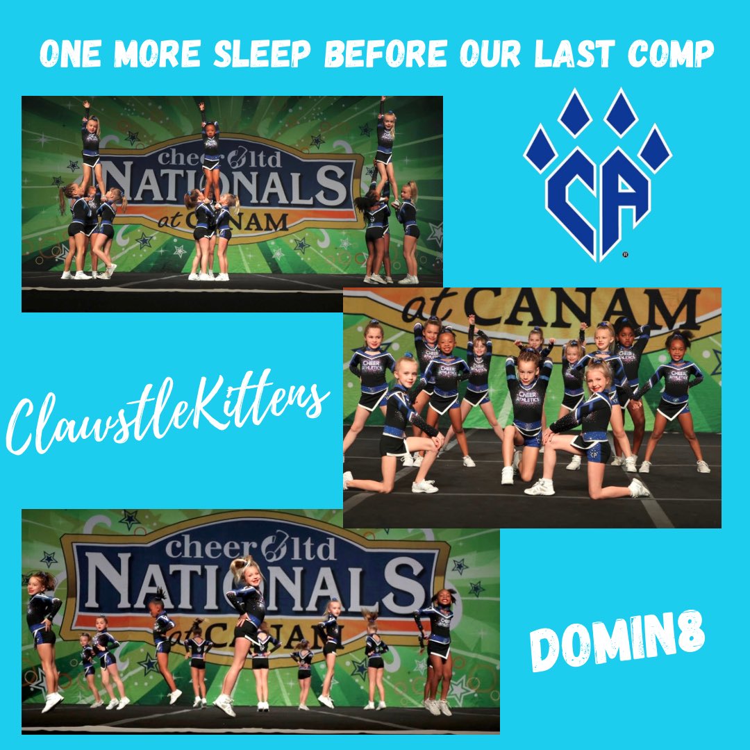 One more sleep before we put it all on the mat tomorrow for our last comp of 2022. These kittens have put the extra work in this week and ready to bring home the win 🥇👊<a href="/CA_CharlotteNC/">Cheer Athletics NC</a>