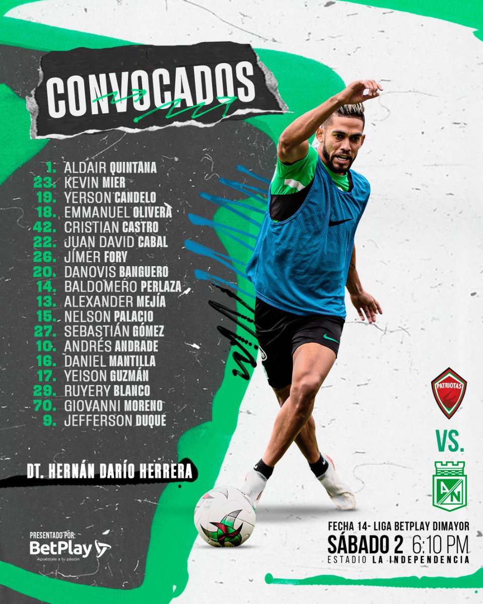 Los 1️⃣8️⃣ viajeros a Tunja

#VamosNacional 🟢⚪️