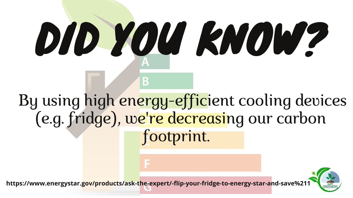 InPPGreeners's tweet photo. When buying new cooling equipment, always verify its energy certification, and don't forget to properly recycle your old refrigerator. Check the new EU energy labels on https://t.co/9oXCogw5U8

#EuropeanComission
#energyconsumption  
#carbonfootprint  
#Sustainability https://t.co/AI17Q7aRSX
