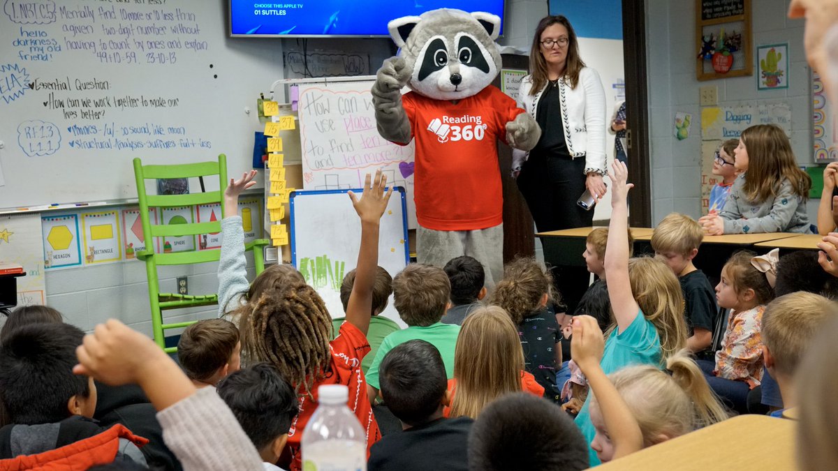 DaytonCity's tweet photo. Riley the Reading Raccoon visited students @DaytonCity this week to help us celebrate being a Reading 360 District. Thankful for our school board’s never-ending support as they pave the way for the @TNedu initiatives. #ReadLikeRiley
#TNReadingforAll #Read360 https://t.co/YQGGTg6LH8