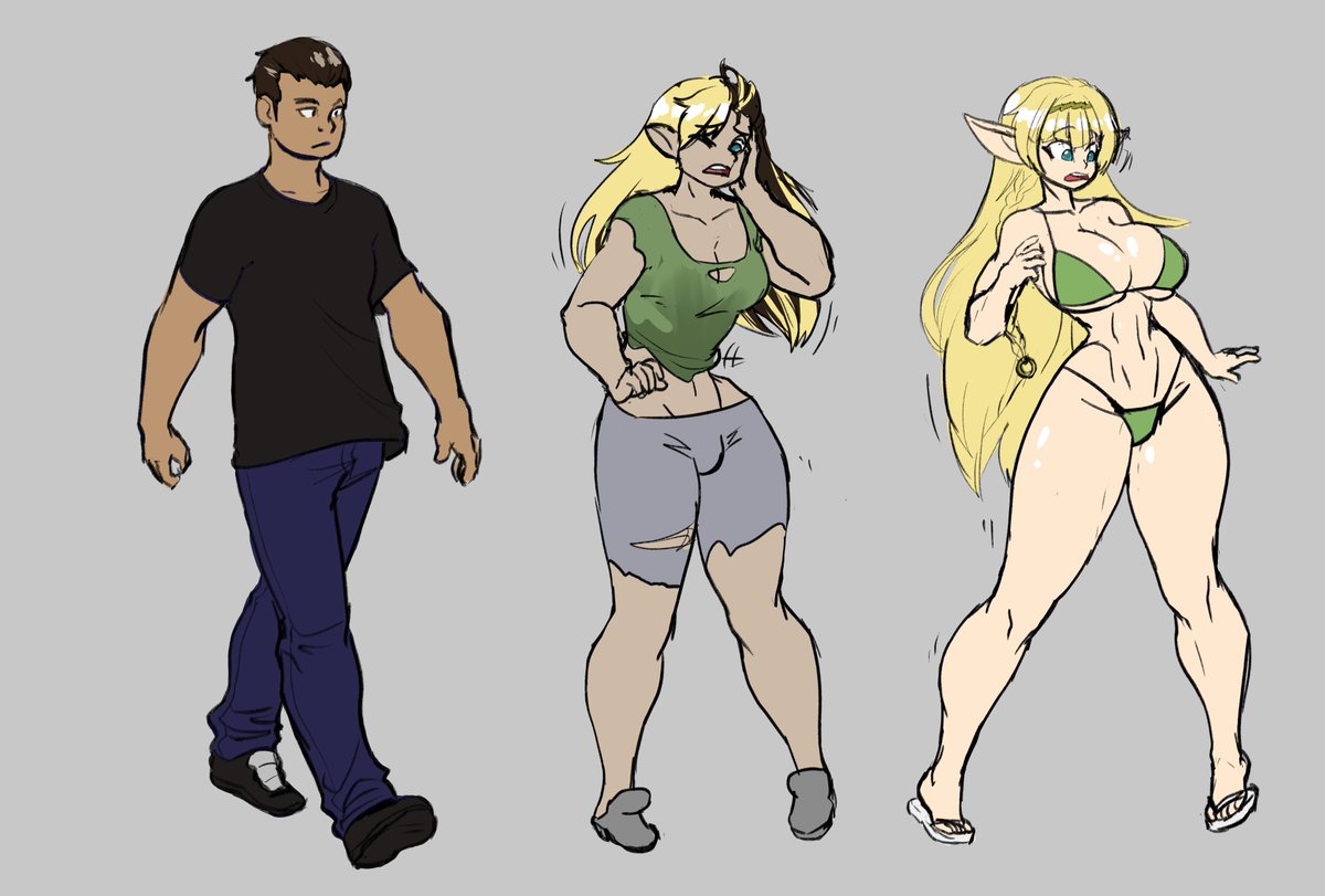 dizzyornot's tweet photo. a small ol tg commission for fazebrow over on dA, along with a bikini edit~ https://t.co/HUqRUY7qOD