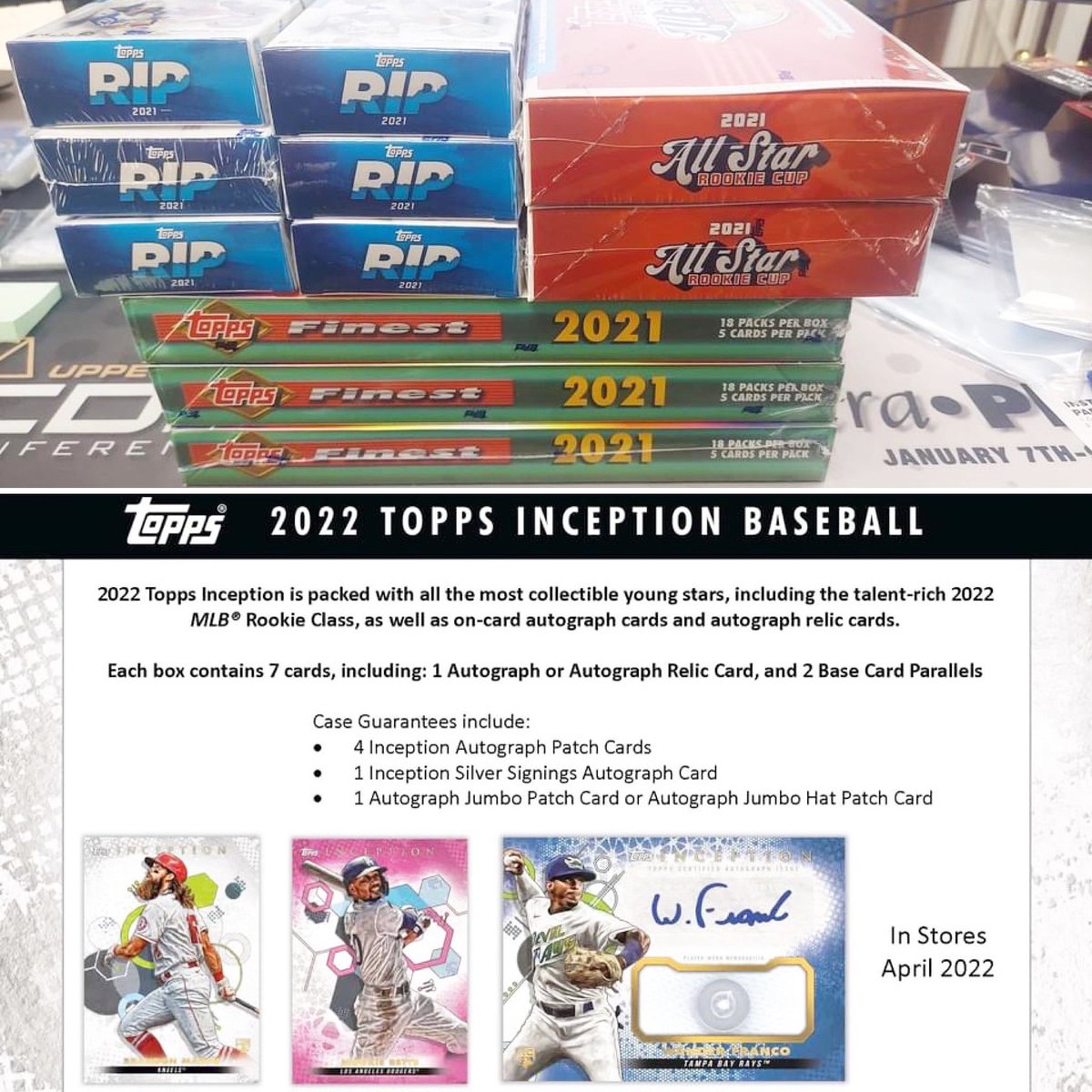 LiveCaseBreak's tweet image. No joke! Getting ready to kick off the weekend with ‘22 @topps Inception Baseball and a topps.com exclusive baseball mixer! Grab your spots now at livecasebreak.com/category-s/210… and join us on YouTube starting at 7:30 EST! #GroupBreaks #SportsCardBreaks #ToppsInception