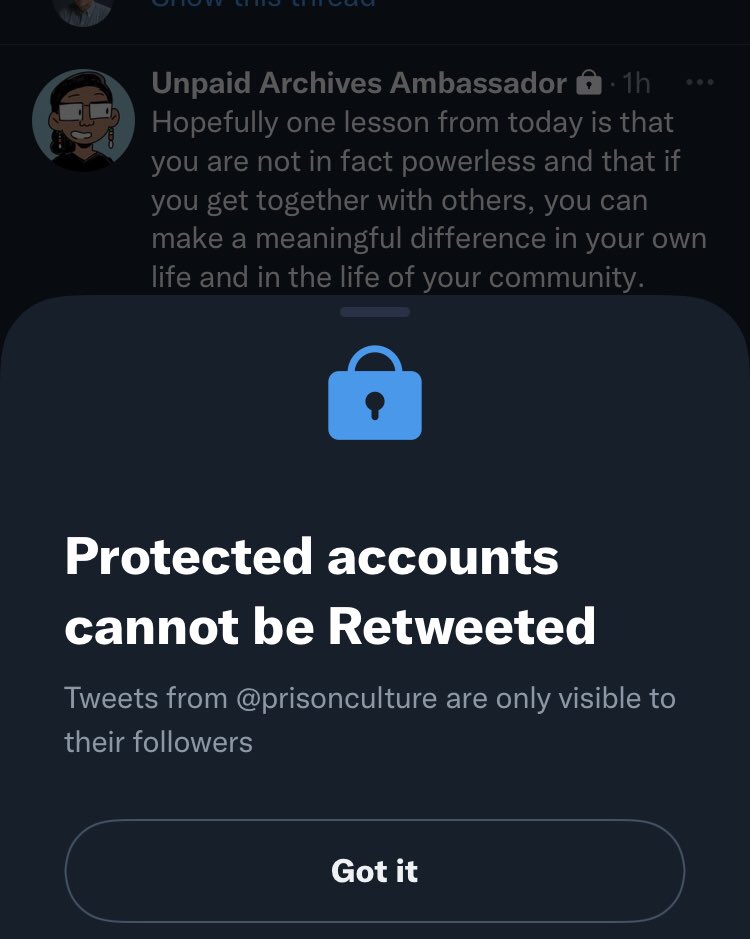 ahday88's tweet photo. @prisonculture Episode 397 of “@prisonculture being so on point that I reflexively try to retweet” https://t.co/VvUcmKRmj2