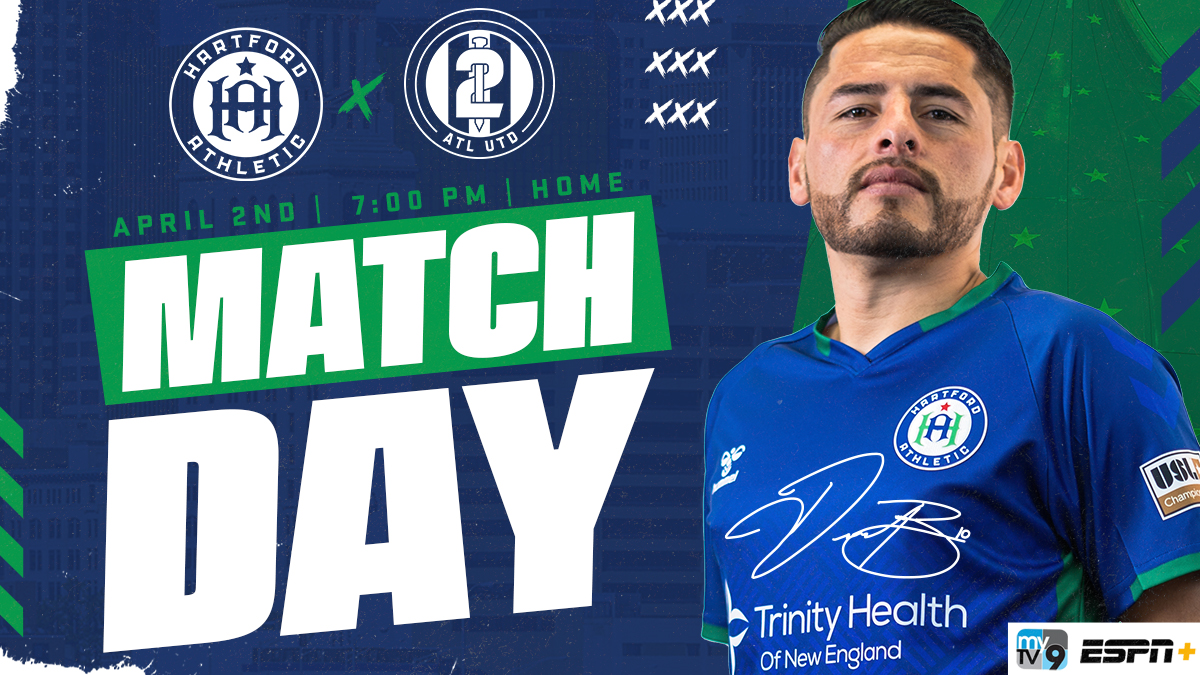 🚨GET UP, IT'S MATCH DAY IN HARTFORD🚨

🆚: Atlanta United 2
⏰: 7:00 PM
📺: WCTX MyTV9
💻: ESPN+
PREVIEW: bit.ly/3LCJLnA

BRING THE NOISE! 👊🟢🔵