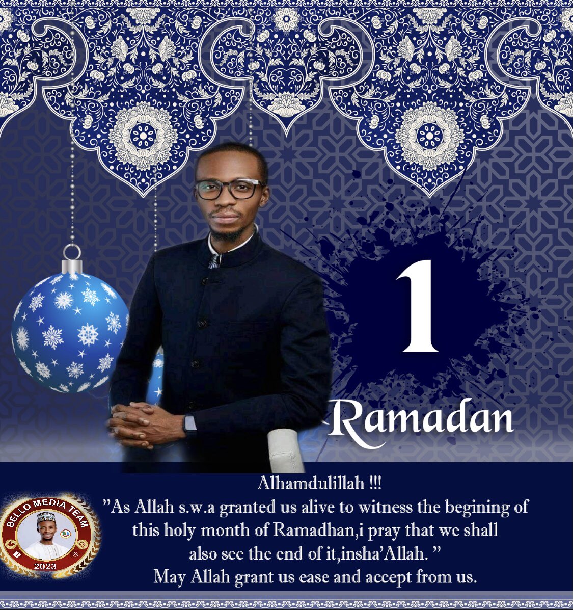 BelloBmt's tweet photo. RAMADAN KAREEM
May Allah accept our Ibadah.Amin🙏🏾 https://t.co/8FlqllBq8V