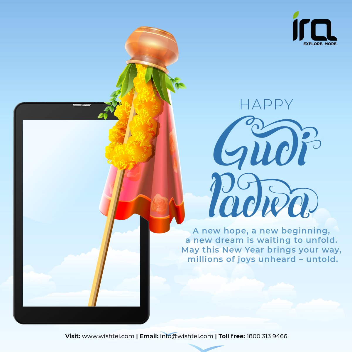 IraExplore's tweet photo. Happy Gudi Padwa 
#GudiPadwa #gudipadwaspecial #gudi #newyear2022 #newyear #HappyNewYear 
#amazon #tatacliq #IraXAmazon #IraXTataCliq #IRA #IRAEXPLORE #learningexperience #newlaunch #iratablets #iralaptops #digitaleducation #digitallearning #Android #Tablets #DigitalIndia https://t.co/5Ha9LhKrMB