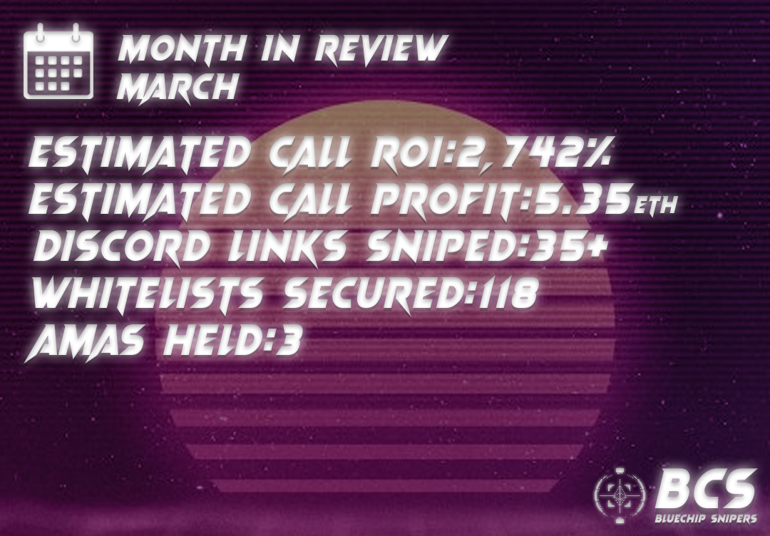 BluechipSnipers's tweet photo. Here are some approximate numbers we at Bluechip Snipers crunched, all of this was provided at the cost of absolutely nothing. 

Huge thanks to the amazing community for contributing to the server as well providing alpha.

Putting the make it in wagmi🤝 https://t.co/i0KWSkv2ti