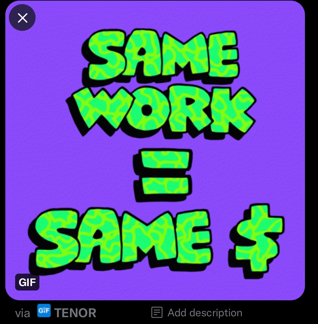 CaEnvSci's tweet photo. Understanding the importance of this. & letโs remove loopholes like bona fide in CaEqualPayAct that allow employers like @GavinNewsom to pay women less doing similar jobs as men. #LikeWork4LikePay Why are women Scientists still fighting for #PayEquity when we know our salaries? https://t.co/3M7EW7e2Zh