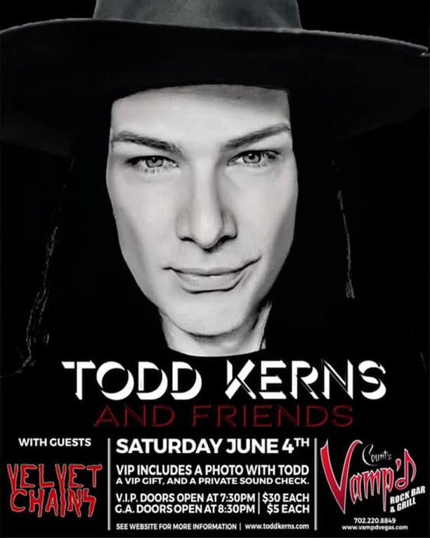 DammitMoments (@dammitmoment) on Twitter photo #repost <a href="/todddammitkerns/">Todd Dammit Kerns</a>
Who will be there DammitNation?
“It’s official. My first solo acoustic show in a loooong time is happening June 4th at @vampdvegas with a special appearance by my homie @zachthrone with my friends @velvetchainsband opening. I already can’t wait” #repost <a href="/todddammitkerns/">Todd Dammit Kerns</a>
Who will be there DammitNation?
“It’s official. My first solo acoustic show in a loooong time is happening June 4th at @vampdvegas with a special appearance by my homie @zachthrone with my friends @velvetchainsband opening. I already can’t wait”