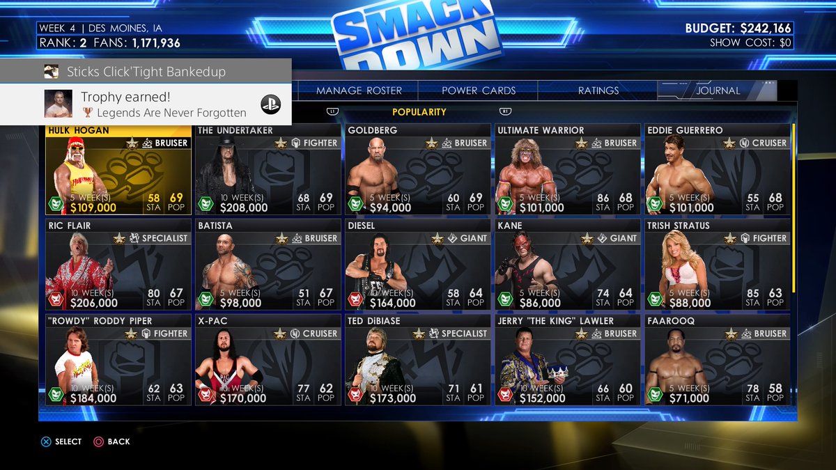 Park_Hill_Red's tweet photo. WWE 2K22
Legends Are Never Forgotten (Bronze)
Sign a Legend in MyGM. #PS4share https://t.co/JR9saQU8fj https://t.co/zoaUe7kvJ8