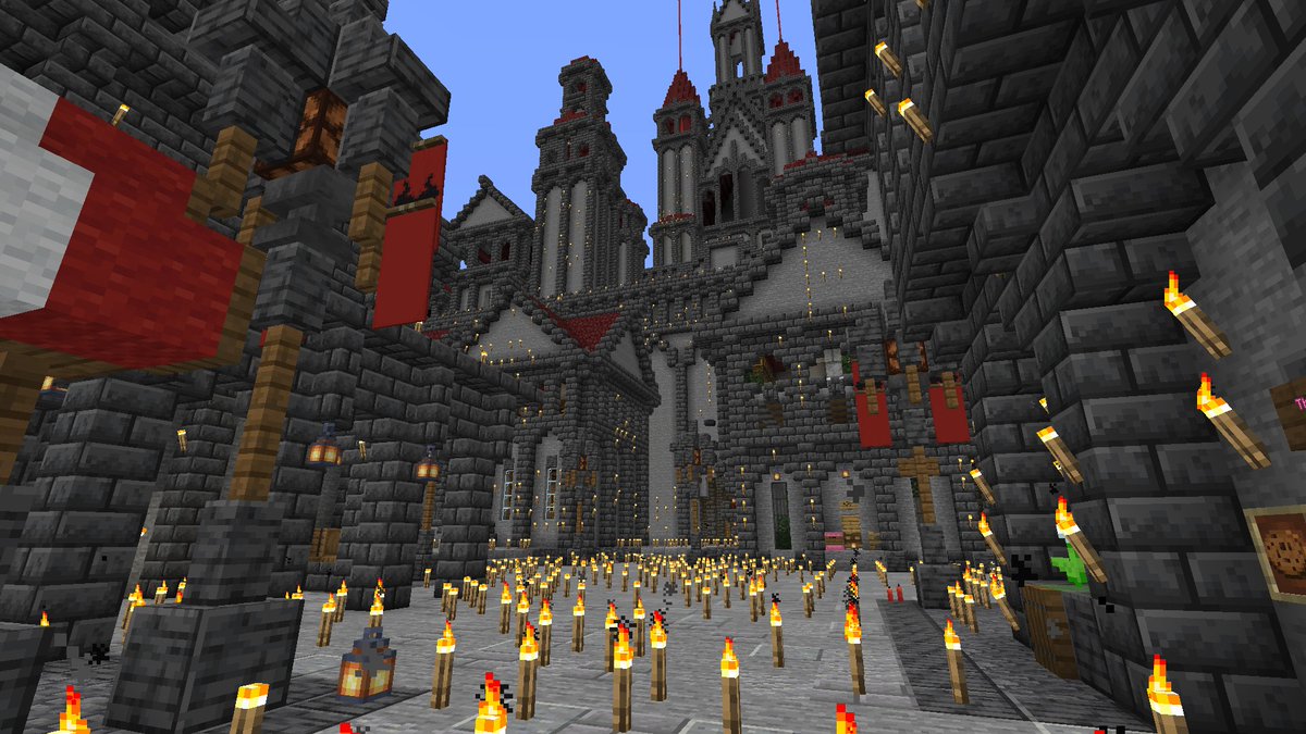 NuttistYT's tweet photo. Happy april fools from the #nutsmp2 looks like bean is staying safe at night with his newly installed torch display! https://t.co/aSb9UhM5dh