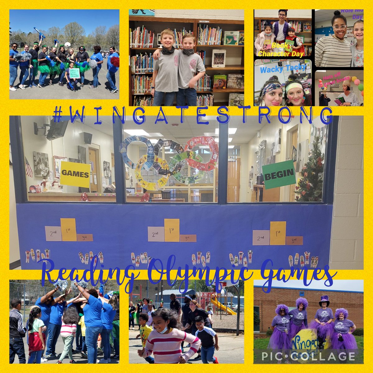 EJ111885's tweet photo. I am so proud of the staff &amp; students for a fantastic reading month! St read over 500,000 minutes &amp; today we celebrated w/staff v.students🏀game! Proud to be a Wildcat! #learners2leaders #wingatestrong @WingateESNC @UCPSNC @AGHoulihan @educatingall @APShanda https://t.co/hYcGzhD3mo