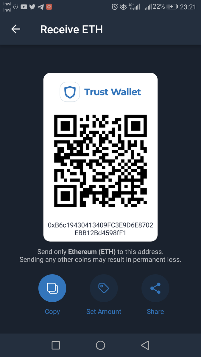 Mohamed26760134's tweet photo. @ETHEREUM06 0xB6c19430413409FC3E9D6E8702EBB12Bd4598fF1 https://t.co/DTkH0VVLgv