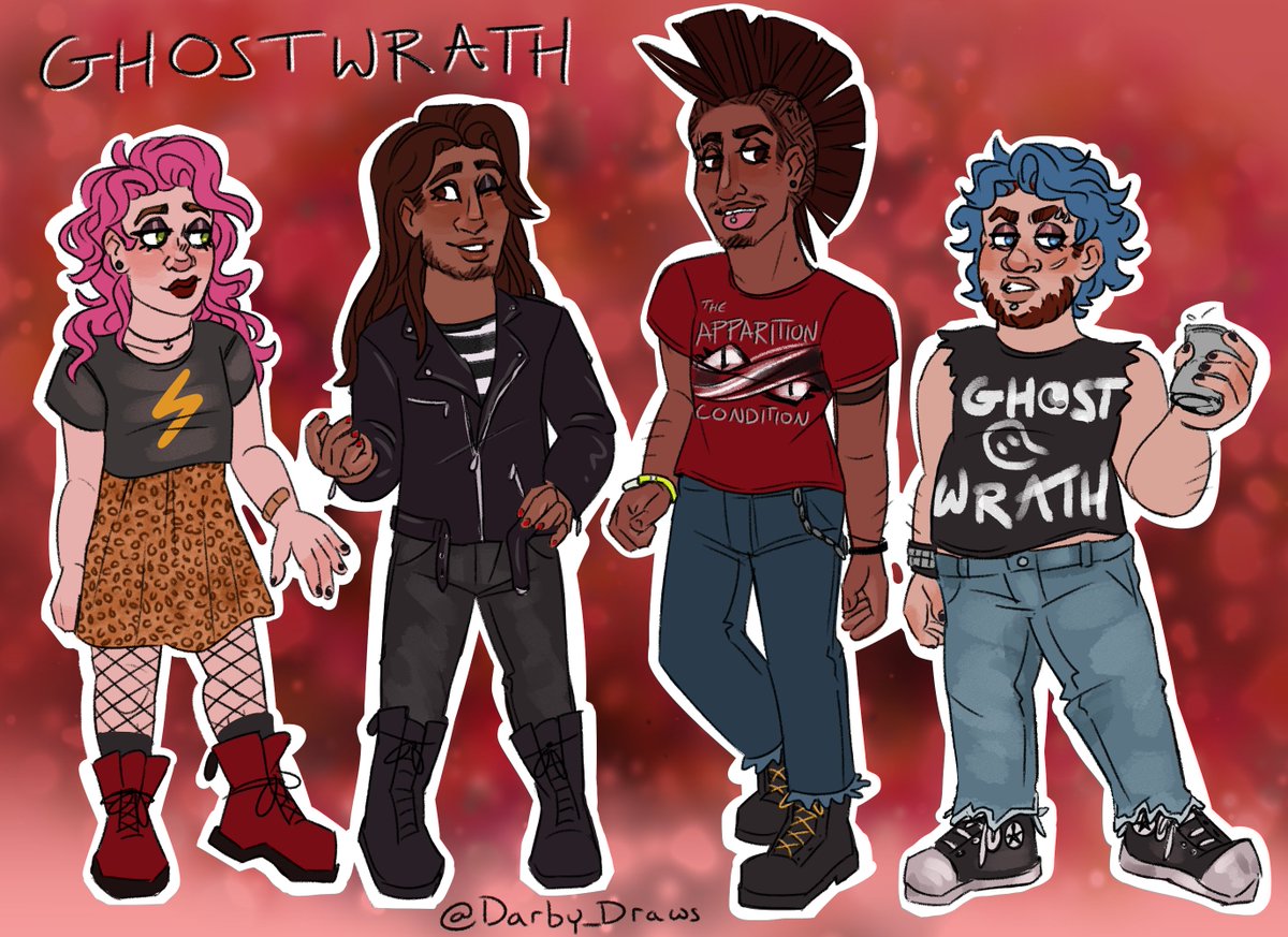 Darby_Draws's tweet photo. I'm Darby!💖 They/He/She 💖 '94 💖
A queer artist who specializes in drawing my gay lil punks OCs.
I share characters, ships, and AUs with my partner @ducknclover 💖 We’re always collaborating on fun new ideas!
⭐️Toyhouse: https://t.co/E0sZEmZlu6
⭐️Tumblr: https://t.co/bOiRPpDe2I https://t.co/2xFgYA2PId