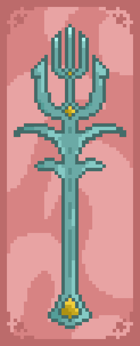 nsubordination's tweet photo. It has been wayyyy too long since I've done a daily, but I finally managed to force myself to make something. For today's @Pixel_Dailies, #CombinationWeapon, meet the "Sai"dent! (pun very much intended) #pixel_dailies #pixelart https://t.co/XonKWys6lM