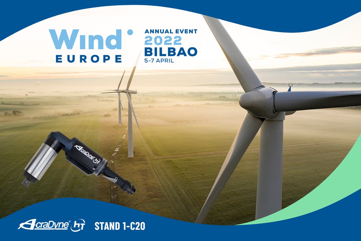 AIMCO (@aimcosolutions) on Twitter photo 📢 Only a few more days to go before <a href="/WindEurope/">Wind in Europe</a> 2022! We're excited to showcase AcraDyne at WindEurope in partnership with Galea. Visit us in Stand 1-C20! See you in Bilbao!
#windeurope2022 #windeurope #offshore #bilbao #windpower #renewables #windenergy #AcraDyne #onshore 📢 Only a few more days to go before <a href="/WindEurope/">Wind in Europe</a> 2022! We're excited to showcase AcraDyne at WindEurope in partnership with Galea. Visit us in Stand 1-C20! See you in Bilbao!
#windeurope2022 #windeurope #offshore #bilbao #windpower #renewables #windenergy #AcraDyne #onshore