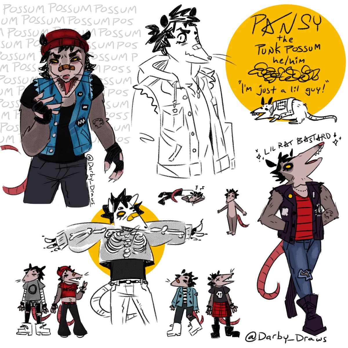 Darby_Draws's tweet photo. I'm Darby!💖 They/He/She 💖 '94 💖
A queer artist who specializes in drawing my gay lil punks OCs.
I share characters, ships, and AUs with my partner @ducknclover 💖 We’re always collaborating on fun new ideas!
⭐️Toyhouse: https://t.co/E0sZEmZlu6
⭐️Tumblr: https://t.co/bOiRPpDe2I https://t.co/2xFgYA2PId