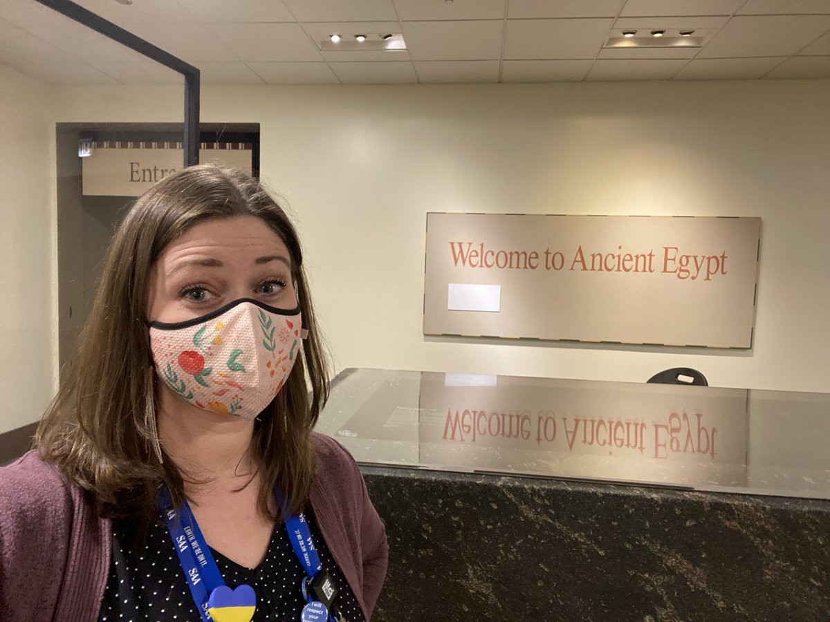 ArchyNerd's tweet photo. Come hang out with me and chat about our upcoming changes to the Ancient Egypt exhibits (I’ll make something up to answer your questions)! #SAAChicago2022 #SAAChicago #ThankYouDeb https://t.co/KDJk6m5t6K