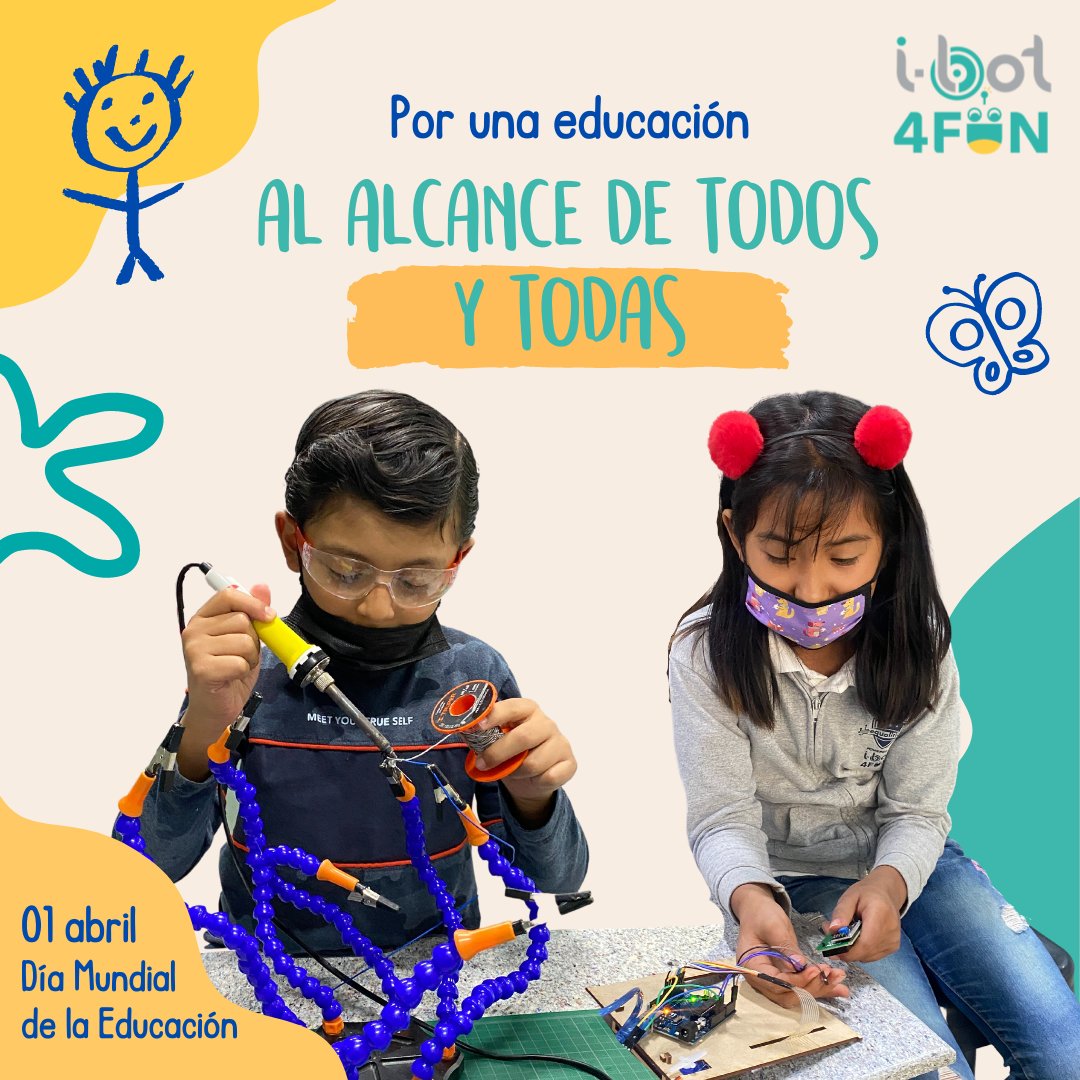 iBot4FunMX's tweet image. #DíaMundialdelaEducación 
🙌 📚 👧 🧒
Sumémonos todos y hagamos un cambio. ¡Continuemos transformando la educación en Latinoamérica juntos!&quot; #Robótica #RobóticaEducativa #Robots #STEM #STEAMEducation #FutureCareers #gdl #programacion
