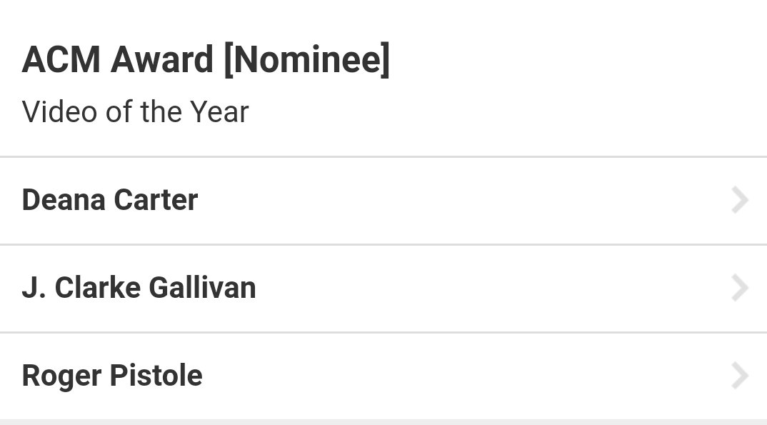 <a href="/Andiwithaneye/">Andi Maria</a> @drewmorgcomedy Just watching Bubba <a href="/CrownRoyalBag/">Bubba Shot the Podcast</a>. I'm not sure who was producing and who was directing but Did I Shave My Legs For This won the ACM Video of the year so one these two is the director