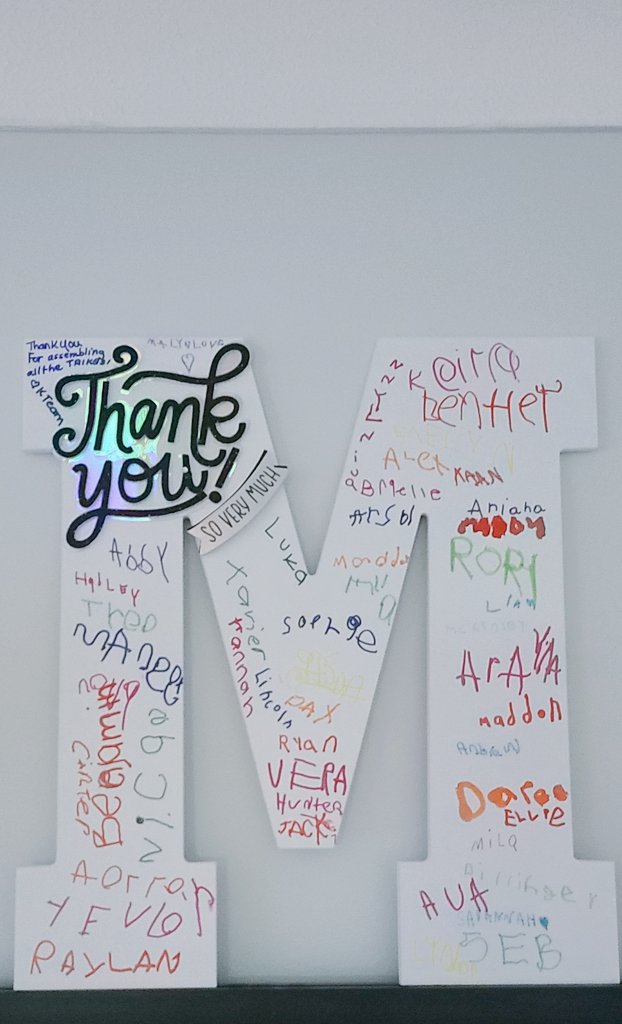 McJMat's tweet image. A very sweet thank-you from the K-Team at @orchardparkdsbn for assembling their new Trikes - it was my pleasure! #Isignedupforthis #OPstrong @pavone_ms @LauraAdams #thankyou