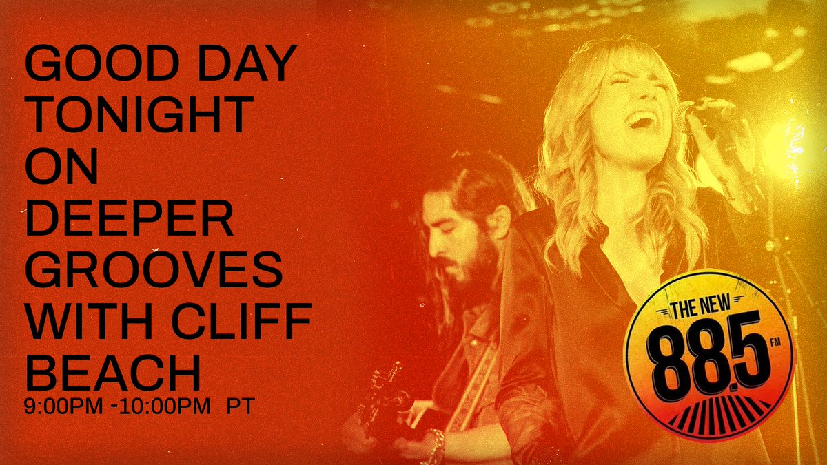 Tonight!! Our song ‘Good Day’ will be played on air! Tune in to @885fmsocal's #DeeperGrooves segment with @cliffbeachmusic during the 9pm hour to hear #GoodDay on the radio. 📻

Listen here: 885fm.org/live/