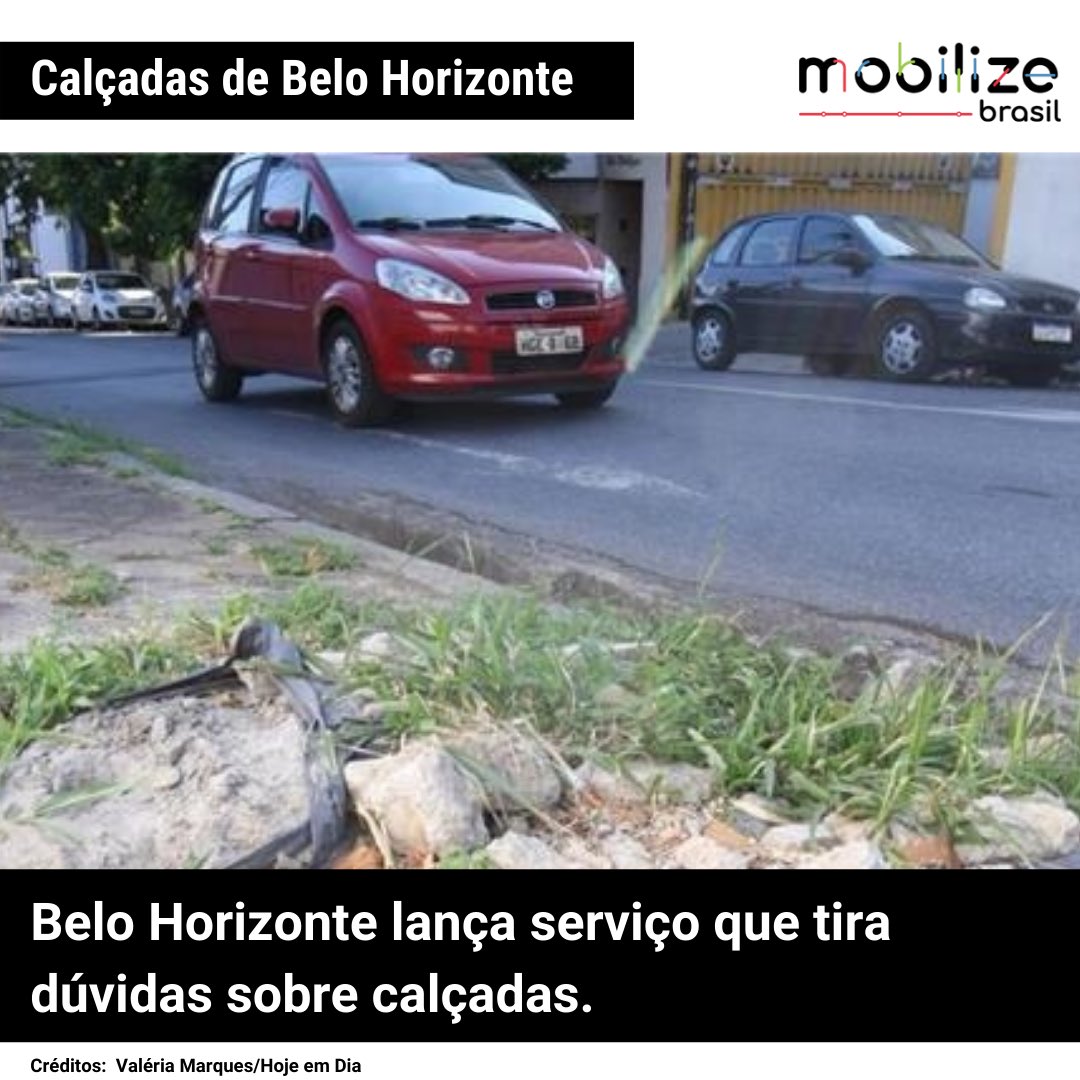 portalmobilize's tweet photo. Belo Horizonte lança servico tira-dúvidas sobre calçadas on-line. Técnicos da prefeitura orientam sobre critérios do passeio. Leia mais https://t.co/Zla4h3dbHk #calcadas #belohorizonte #mobilidadeurbana https://t.co/KuxYxxLmvA