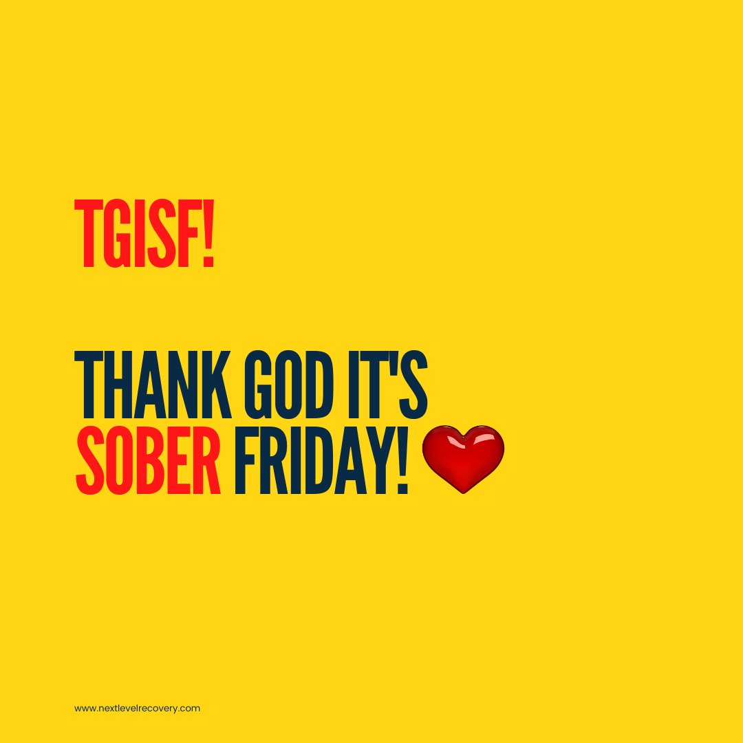 NextLevelUtah's tweet image. Thank God it's SOBER Friday!♥️

What are your sober plans for tonight? #soberfriday