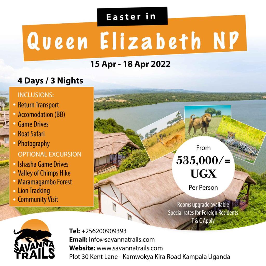 savanna_trails's tweet photo. 🇺🇬#EASTERTrips😍BOOK YOUR SLOT TODAY🙆♀️We've curated the best Easter trips across Uganda for you! Pick a destination and book before slots run out! See posters for details😉
Book Your trip today! Call/WhatsApp: +256200909393
Visit: https://t.co/RKcpHWg6c2
#Travel #TravelAddicts https://t.co/QaE2Fn0PU5